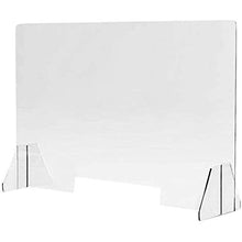 AKEFG Protezione Contro Lo starnuto in plexiglass per banco, Schermo in plexiglass Protettivo in Acrilico Trasparente per controsoffitti,122 * 76cm*5mm