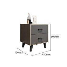 Bedside Tables Comodino, unità Tabella Bagagli, Governo Tavolino di Servizio, for La Camera da Letto/Living Room Furniture (Color : Gray, Size : A#)