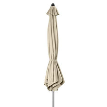 Doppler Active Auto Tilt 320 - Ombrellone a manovella, Ideale per terrazze e Giardini, Pieghevole, ca. 320 cm- Naturale