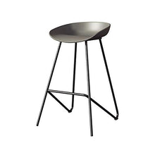 LHJDM Sgabelli da Bar,Sgabello da Bar Senza Schienale,Nero, Bianco, Rosso, Blu,sgabelli da Bar da Cucina,Piedini Neri -Seduta in Plastica,Sedie da Bar,per Ristoranti, caffè