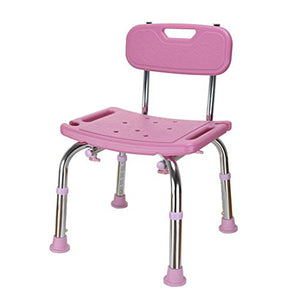 MGMDIAN Poltrona da Bagno per Donne Incinte - Sgabello da Bagno Sgabello da Bagno in plastica - Schienale Quadrato per Sedia da Doccia con Schienale Accessori da Bagno
