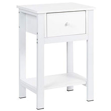 EBTOOLS - Comodino con 1 cassetti e ripiani, in legno, per divano, salotto, tavolo da 30 kg + ripiano 20 kg