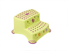 H-ei Toilette Piedistallo Sgabello Bambino Toilette Bagno Toilette Tozzo Sgabello Sgabello Scaletta Sgabello Antiscivolo 40 * 37 * 21 cm (Color : Green)