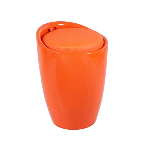 BJL Stoccaggio Sgabello, ABS Materiale della Famiglia del barilotto di Vino Shape Bagagli Sgabello ottomano PU Cuscino Delicatamente Il sofà Sgabello, 9 Colori Poggiapiedi di stoccaggio (Color : I)