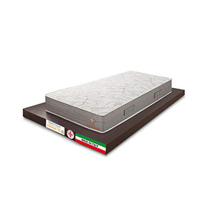 Materassimemory.eu - Materasso Singolo Memory LA Rosa dei Venti Misura 80x190 Alto 25 cm 7 Zone di portanza differenziata Rivestimento Aloe Vera Silver SFODERABILE con Fascia 3D Air detraibile