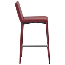 UnfadeMemory Set da Bar Set di mobili per Cucina, Giardino 3 pz in Similpelle Rosso Vino