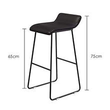 LIYIN-Sedie Sedia da Pranzo Sgabelli Alti Sgabelli da bancone Sgabelli da Bar Moderni Seduta Imbottita in Ecopelle e poggiapiedi in Metallo, 65 cm / 70 cm / 75 cm
