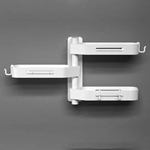 Desire Sky - Mensola triangolare girevole a 3 strati da parete, organizer multifunzione per cucina, bagno