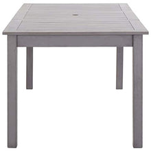 FAMIROSA Tavolo da Giardino Grigio Slavato 200x90x74 cm Legno di Acacia