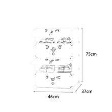 XWZH Cabinet Scarpe da Polvere Cappello da Scarpe Fai-da-Te Mobile modulare Armadio di plastica 4 Scaffalatura a Tracolla Cabinet Gabinetto Armadio, Blu