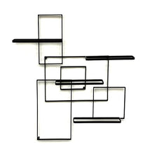 DanDiBo Scaffale Vini a Parete “Black Line” Supporto Bottiglie in Metallo 90 cm Scaffale a Parete Porta Bottiglie