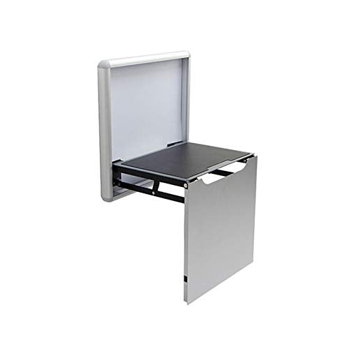 Sedia pieghevole Sgabello per il cambio delle scarpe Sedia pieghevole a muro Sedia d'ingresso Sgabello pieghevole invisibile Sedia pieghevole imbottita Sgabello pieghevole da bagno Bianco
