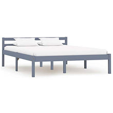 SKM Giroletto con 4 Cassetti Grigio in Massello di Pino 140x200 cm (40.1kg)