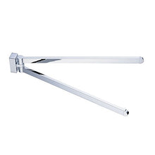 Beelee Portasciugamani da Muro in Ottone Cromato, Porta Asciugamani con 2 Braccio Oscillante per Bagno, BL1102