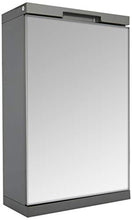 House & Homestyle Armadio a Specchio, Legno ingegnerizzato, Grigio, H 50cm x W 32cm x D 14cm