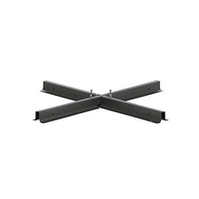 Siena Garden Stahlkreuz Croce in Acciaio per Supporto ombrellone, Nero, 100x100x6 cm