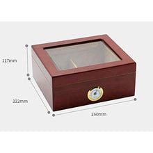 NIHAOA Accessori del Sigaro Corrosione Superficiale Legno di Cedro Idratante di Sicurezza - Viaggi Cigar Humidor Cedar Wood igrometro Manuale Cigar Humidor Buon apporto di umidità