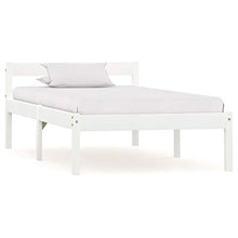 SKM Giroletto con 2 Cassetti Bianco in Massello di Pino 100x200 cm (24.01kg)