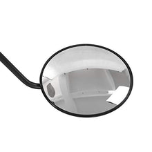 Hfyg Specchio Traffico sotto Veicolo Ispezione Mirror - 30 Centimetri Diametro di Sicurezza Specchio con Ruote