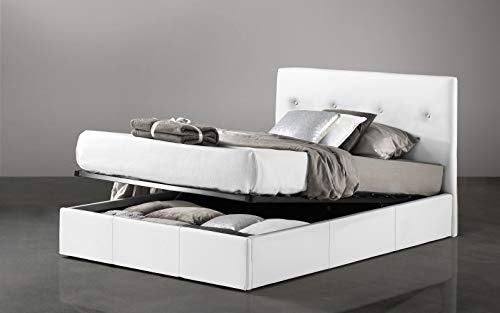 Letto una piazza e mezza con contenitore.. cm. 131 x 205 x 105h. (Serie: Dafne-Letti-ST2)