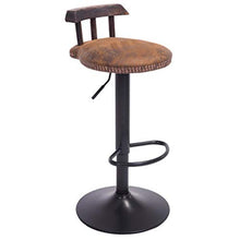LF- Bar Stool Bar Stool Moda Creativa Bar Chair Casa Schienale Alto Seggiovia Bar Stool Rotante ad Alta Sgabello Sgabello Colazione Ristorante Ascensore Sgabello semplicità (Color : Brown-a)