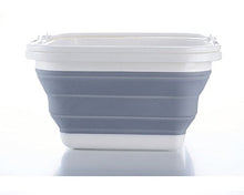 Tshome rettangolare multifunzionale pieghevole carrello pieghevole in silicone plastica cestino lavanderia