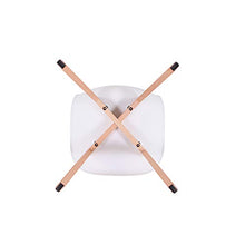 EGOONM Set di 4 sedie da Pranzo retrò, sedie in Stile Nordico con Gambe in Legno massello, sedie per Soggiorno, Cucina,Ufficio (Bianco)