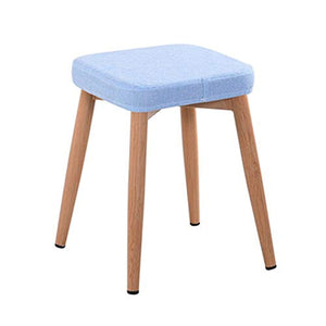 Sgabello moderno Sgabello quadrato semplice per lo sgabello del tessuto dello sgabello del tessuto del salone della camera da letto per lo sgabello di vanità della decorazione dei bambini Forte e robu