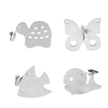 Atyhao Tovaglia Clip 4Pcs Diverse Fantasie Innovative Tovaglia in Acciaio Inox Addensato Pesi Decorazione con Clip da Tavolo in Metallo Morsetti per Cucina Tovaglie da Picnic per Feste in Giardino(B)