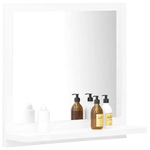 vidaXL Specchio da Bagno Grigio Cemento 100x10,5x37 cm in Truciolato