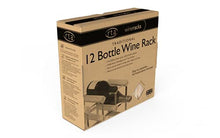 Rta From Samuel Groves - Cantinetta in legno di pino e acciaio zincato per 12 bottiglie, brown