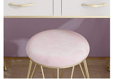 X.Home.Bar stool Trucco delle Famiglie Sgabello, Soggiorno Divano Sgabello Porta d'ingresso del Pattino Modifica Sgabello di Bellezza Sgabello (Color : White)