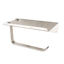 Gancio bagno cucina Portarotolo for WC con ripiano for telefono Supporto da parete in acciaio inossidabile Adesivo Bagno Bagno Distributore di carta for hotel Rotolo di tessuto Appendiabiti Gancio per