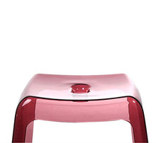 HYYDP Bagno Sgabello Sgabelli da Bagno Sgabello da Doccia Sgabello da Lavare a Piedi Sgabello da Toilette Trasparente Moda Antiscivolo (Color : B)