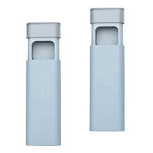 HEALLILY mini portapillole dispenser di medicinali 3 scomparti porta pillole portaoggetti scatola di subpackaging per viaggi giornalieri a casa 2 pz (blu)