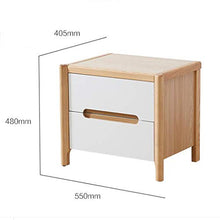XiuHUa Comodino-Comodino Tipo Semplice Economy Elm con Doppio cassetto Protezione Ambientale Mobili Camera da Letto Mobili da Camera da Letto