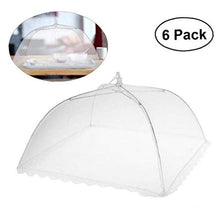 6 Pz Alimentare Coperture Setaccio a Maglie Cibo 'Ombrello della Tenda di Copertura Riutilizzabile E Pieghevole Outdoor Picnic degli Alimenti Comprende Raffinata Copertina Food Net