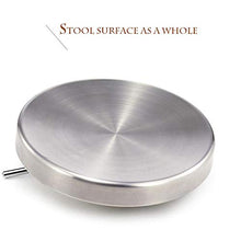 Sgabello Officina con Rotelle，Sedia a Sgabello con Argento Acciaio Inossidabile Posto a Sedere，Altezza Regolabile 40-54 cm，Capacità di Carico 160 kg，Sgabello RuotePer Lavoro, Sgabello Meccanico Mecca