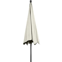 BAKAJI Ombrellone da Giardino Palo Centrale 200 x 125 cm Palo 32mm 4 Stecche Struttura Acciaio Inclinazione Regolabile Arredamento Esterno Gazebo Piscina Giardino Terrazzo Ambienti Esterni Beige