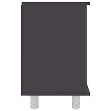 Armadio da bagno, 60 x 32 x 53,5 cm, colore: grigio