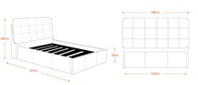 SARDAMATERASSI Letto piazza e mezza con box contenitore bianco ELEGANT + materasso piazza e mezza 120x190 memory foam+coppia guanciali in fibra 3D