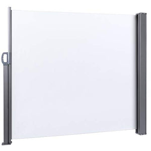 YCSD Tenda da Sole Laterale Retrattile 140x318 Cm, Paravento Avvolgibile Esterno, Anti UV Antivento Protezione Privacy Frangivista per Balcone, Giardino, Terrazzo, Antracite