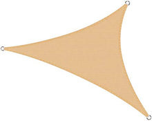 Cool Area Tenda a Vela Triangolo Rettangolo 5 x 5 x 7 Metri Protezione Raggi UV, Vela Ombraggiante Resistente e Traspirante per Giardino Balcone Terrazza, Sabbia