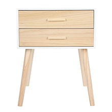 zcyg Comodino Comodini Comodino con 2 Cassetti Moderno Tavolo Notturno in Legno Comodino per Casa Casa