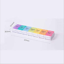 CJshop Astuccio portapillole Pill Box Portatile della Famiglia Rotary Piccolo Pill Box Portatile Una Settimana Dispensing Viaggi Pill Box Pacchetto Pill Box Organizer per Pillole