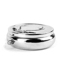 Scatola rotonda per medicina portatile, mini pillole in metallo, dispenser per pillole, borsa da tasca, regalo da viaggio, cervo, nero e bianco