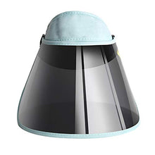 Garneck Schermo Facciale di Sicurezza Anti-Olio Antipolvere Schermo Protettivo Calotta Protettiva Vuoto Superiore Coperchio Antiappannamento per Gli Sport da Cucina All'aperto (Blu)