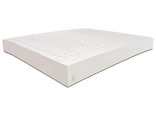 Baldiflex Emporio Materasso Singolo in Lattice Naturale Lastra h 16 cm, Rivestimento Sfoderabile in Aloe Vera, antiacaro, traspirante, Cus. Saponetta Memory Incl., 7 zone a portanza differenziata Misura 80x190x18cm