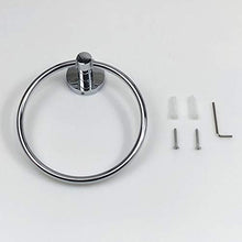 BESTonZON 2 Pezzi Portasciugamani da Bagno in Acciaio Inox Anello Portasciugamani Appeso Portasciugamani Accessori per Il Bagno Supporto da Parete in Stile Quadrato Hotel Moderno