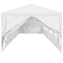 Festnight Ingresso 2 pz per Tenda Gazebo con Cerniera Bianco/Verde,Parete per Tenda Gazebo da Giardino Esterno 295 x 195 cm